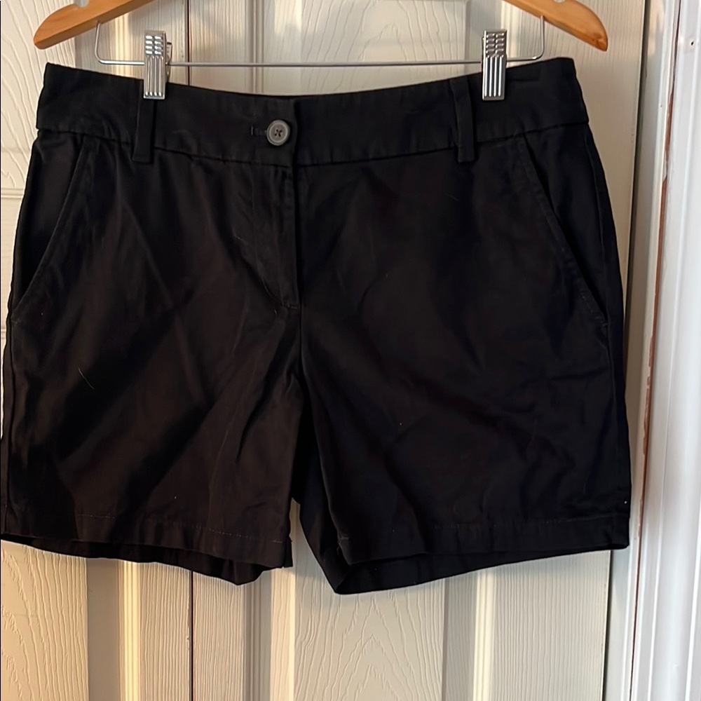 LOFT Black Bermudas Cotton Blend Versatile